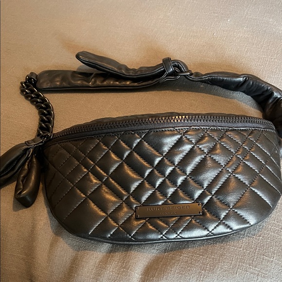 Kurt Geiger Handbags - Kurt Geiger Black Quilted Crossbody Bag